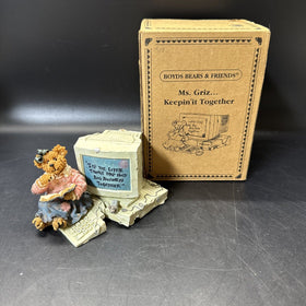 Boyds Bears & Friends, " Ms Griz...Keeping it Together"  Item # 4105/ 2000
