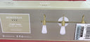 Hensley 21 in. 3-Light Gold and Faux Marble Bathroom Vanity Light Fixture