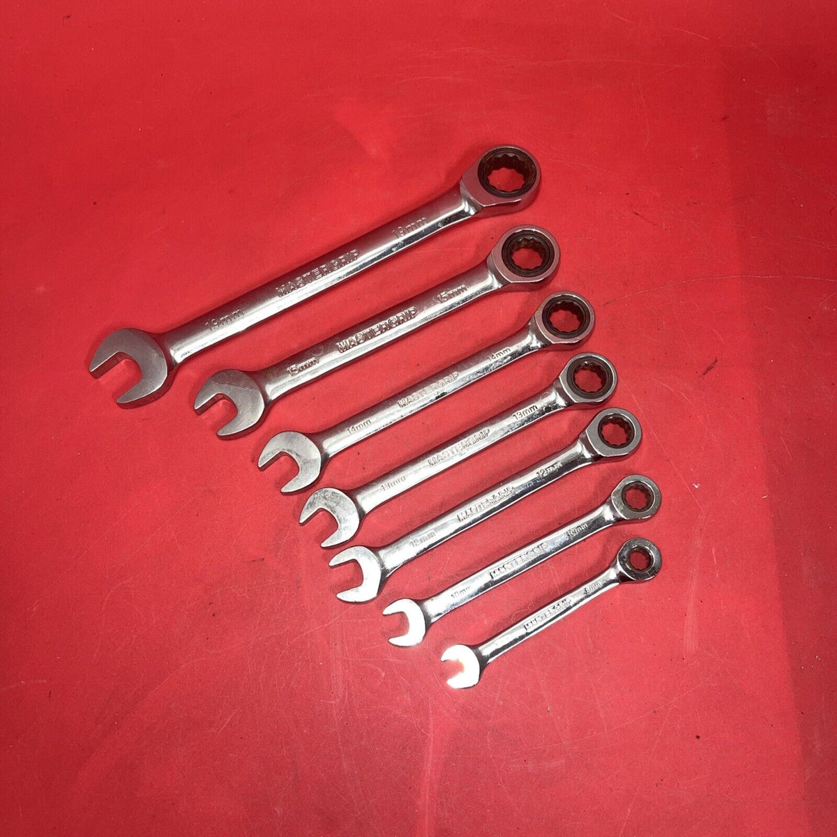 Ratcheting Wrench Set 7 PC. SAE  Mastergrip