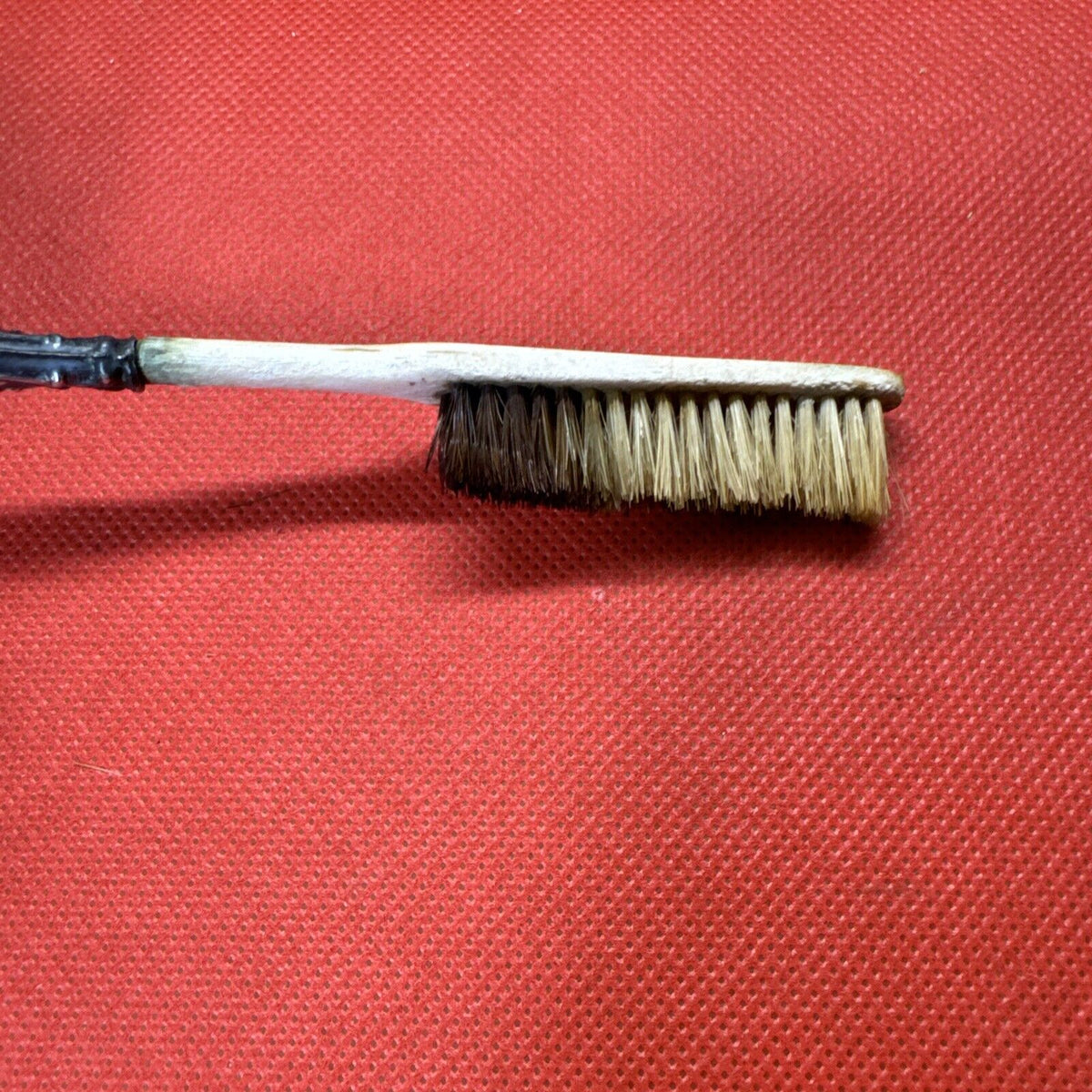 Sterling Silver Handled Toothbrush W/Boars Hair Bristles