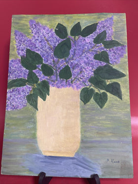 Painting Canvas Pattern Vase Flower