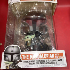 Funko Pop! Vinyl Jumbo 10 in: Star Wars - The Mandalorian Chrome Damage Box