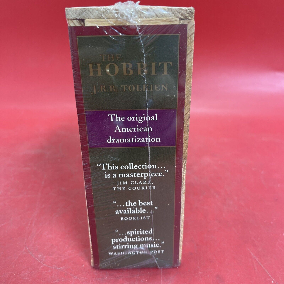 New! The Hobbit: A Dramatization of J.R.R. Tolkien's Classic 4 CD Set Wood Box