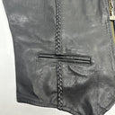 Vtg Hot Leathers Leather Biker Vest Women’s Size 3XL With Pins And Patche