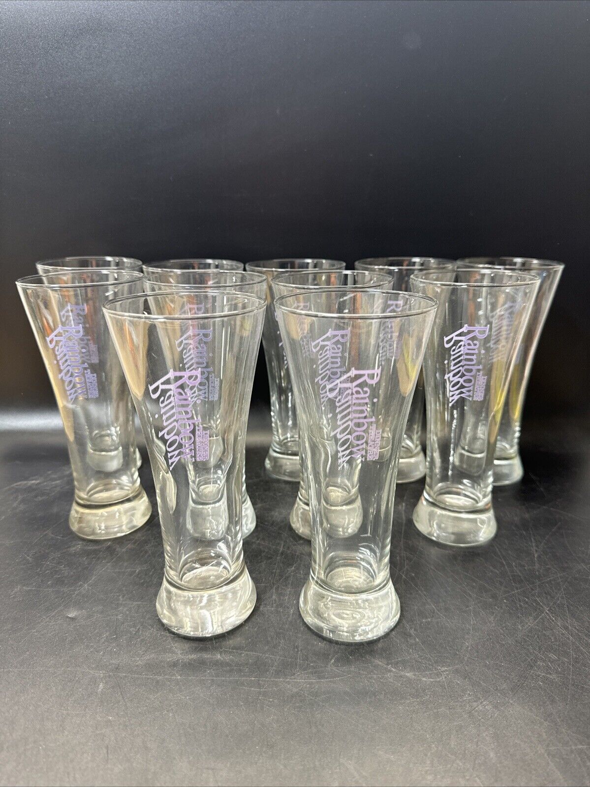 RAINBOW DINNER THEATER GLASSES/ Lot Of 11