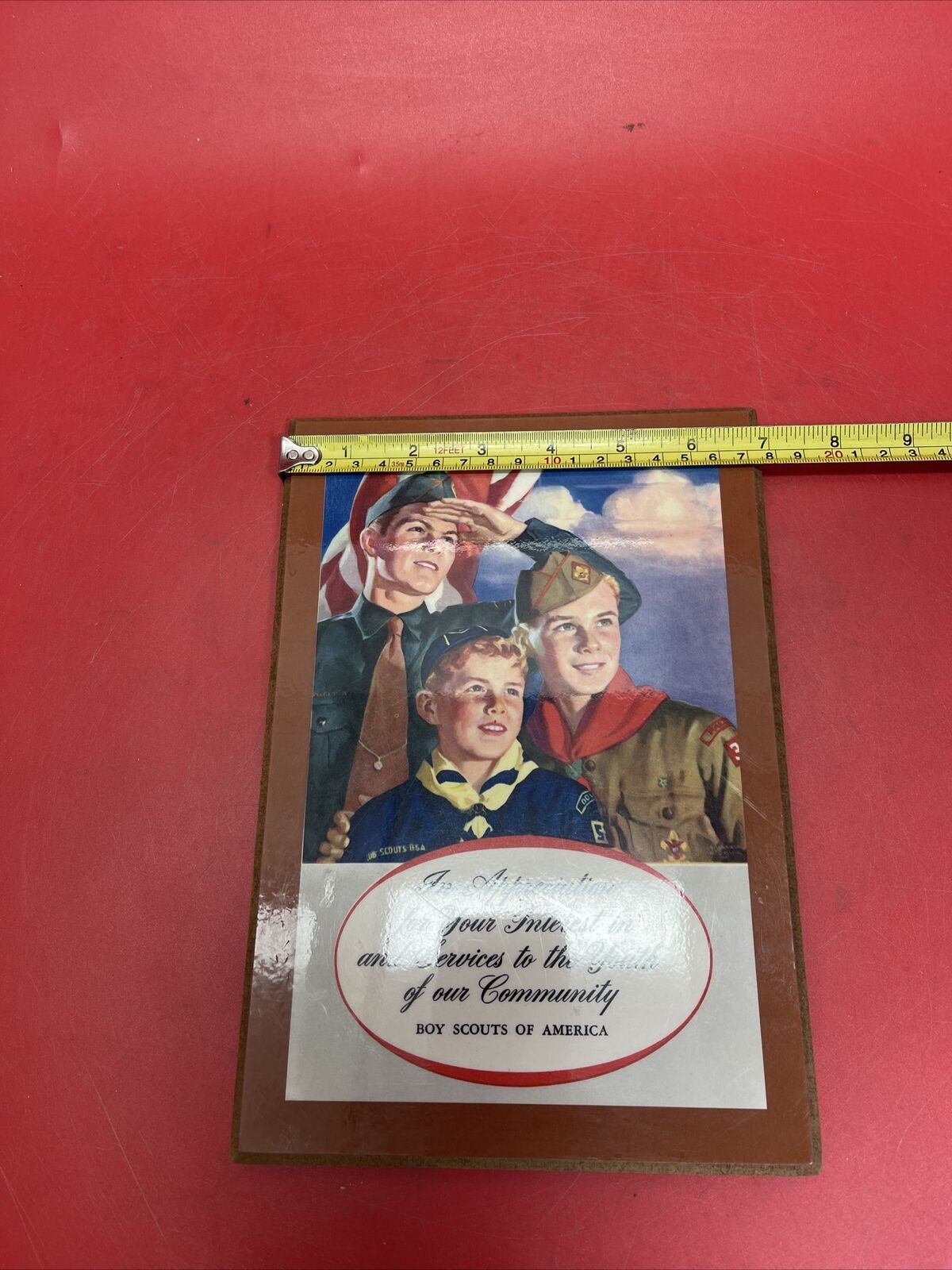 Vintage Boy Scouts of America Service Adward