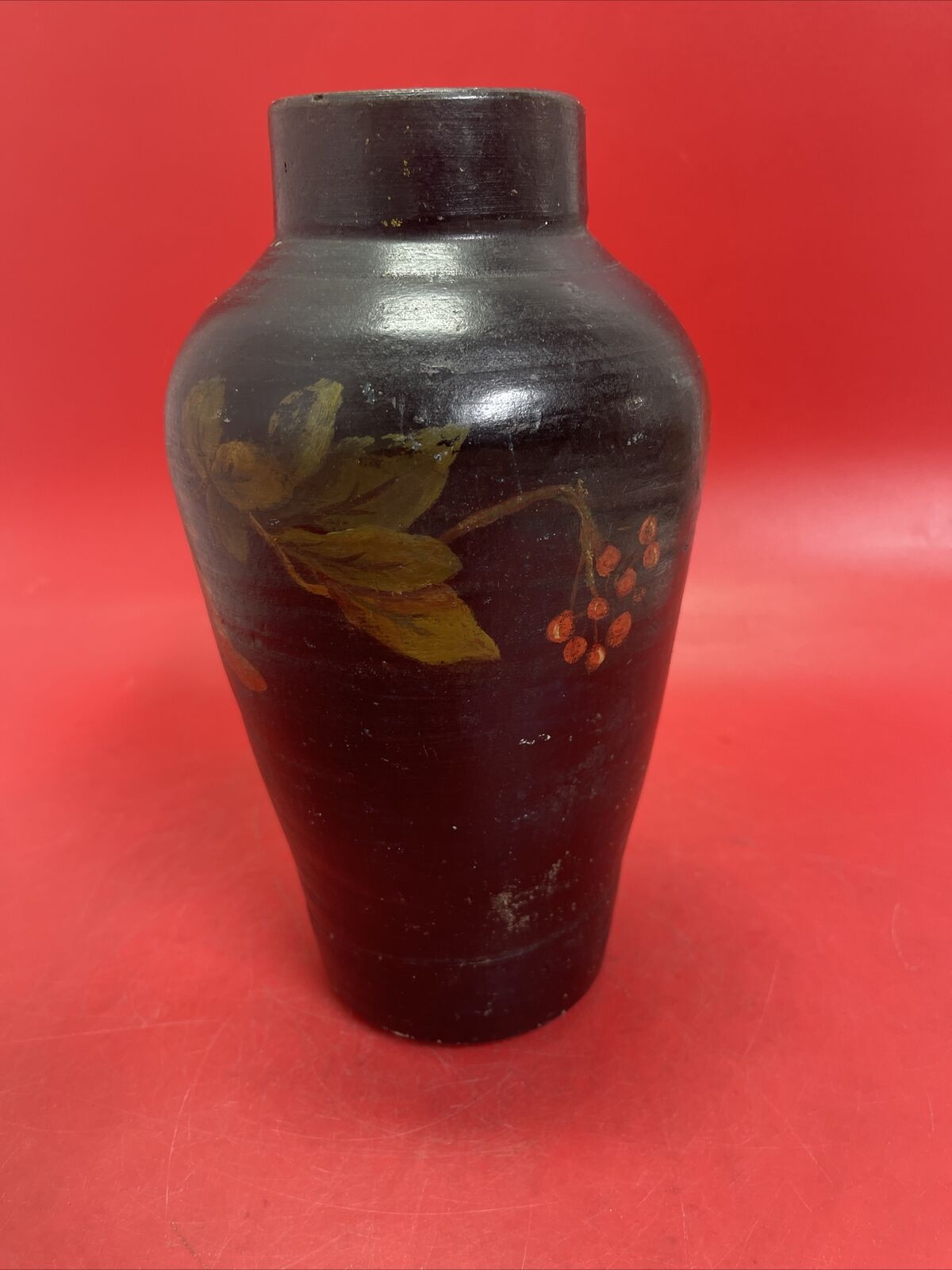 Vintage  Vase Studio pottery antique  flower 10 In