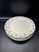 Vintage Taylor Smith & Taylor China with Platinum Trim 9.25" Dinner Plates/Lot 5