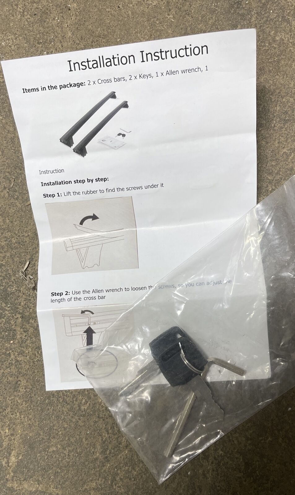 Jeep Grand Cherokee 2Pc Roof Rack Cross Bars Luggage Carrier