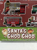 WORLD TECH TOYS SANTA'S CHOO CHOO ELECTRIC TRAIN With Working Light And Sound