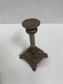 Pillar Candle Holder Resin Marble Ornate Column Base 10" Retro Home Decor