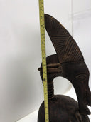 Lg Bamana Male Antelope Chiwara Helmet From Mali, Africa