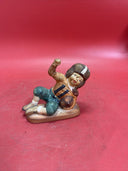 Vintage Ceramic Porcelain Boy Football Player #11 Figurine- Made In Japan