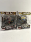 Funko POP! Deluxe Marvel Street Art Collection Iron Man #753 Luke Cage #721