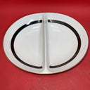 A Mikasa Fine China Narumi Large Serving Platter &  Divided Dish  #5353
