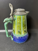 Vintage Pitcher Handled Stoneware Lidded Stein