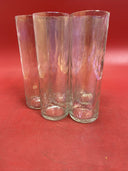 SET OF 5 CLEAR GLASS VINTAGE JUICE GLASSES 7”