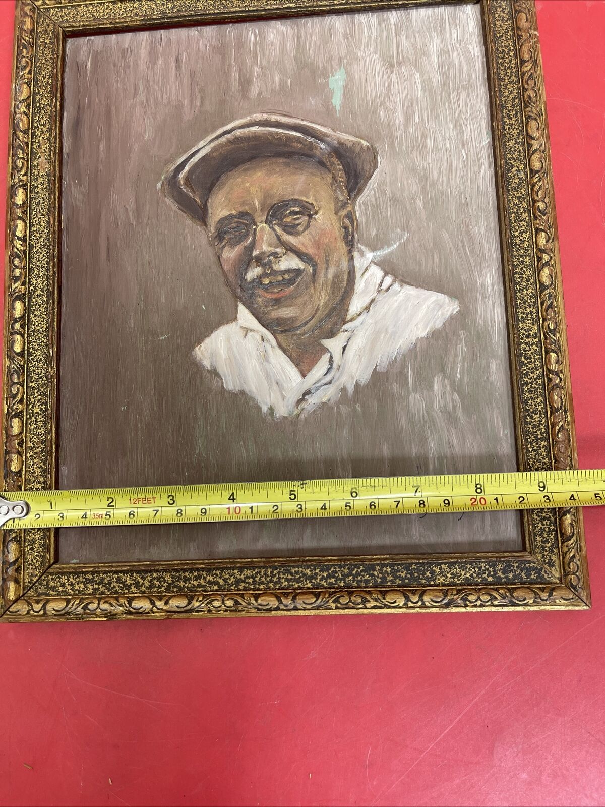 Vintage Oil Painting Portrait  signed John Stevens