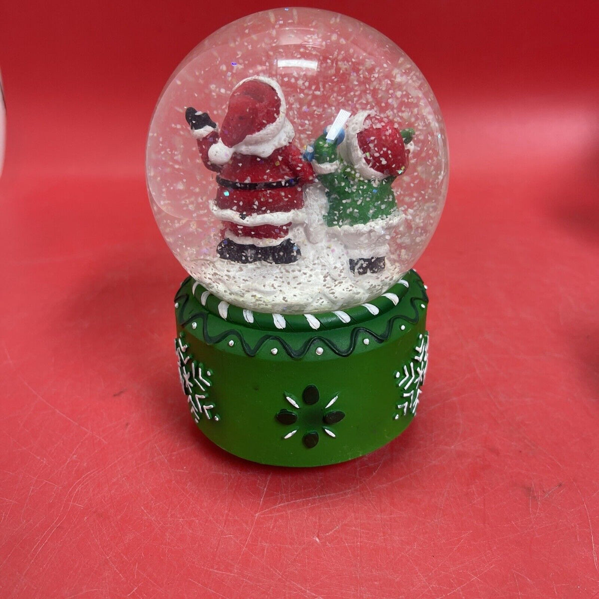 Music Box Musical Santa with Presents Snow Globe