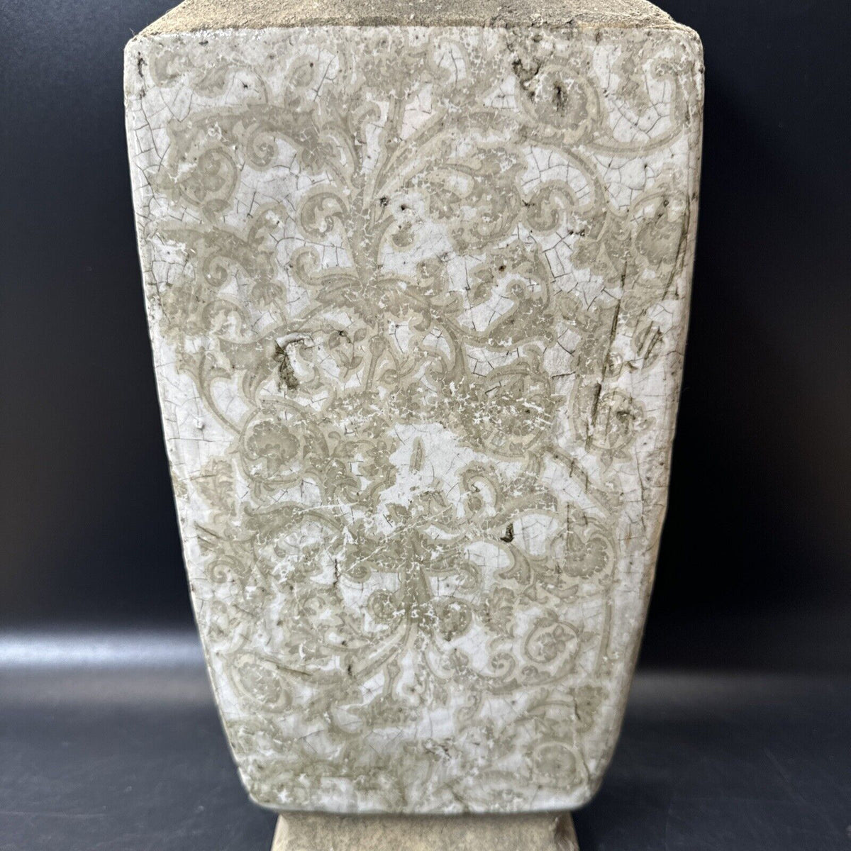 Handcrafted Stone Ware Floral Vase
