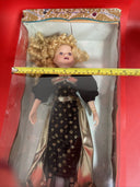 Victorian Seasons Genuine Porcelain Doll Vintage Brass Key Damage Box!