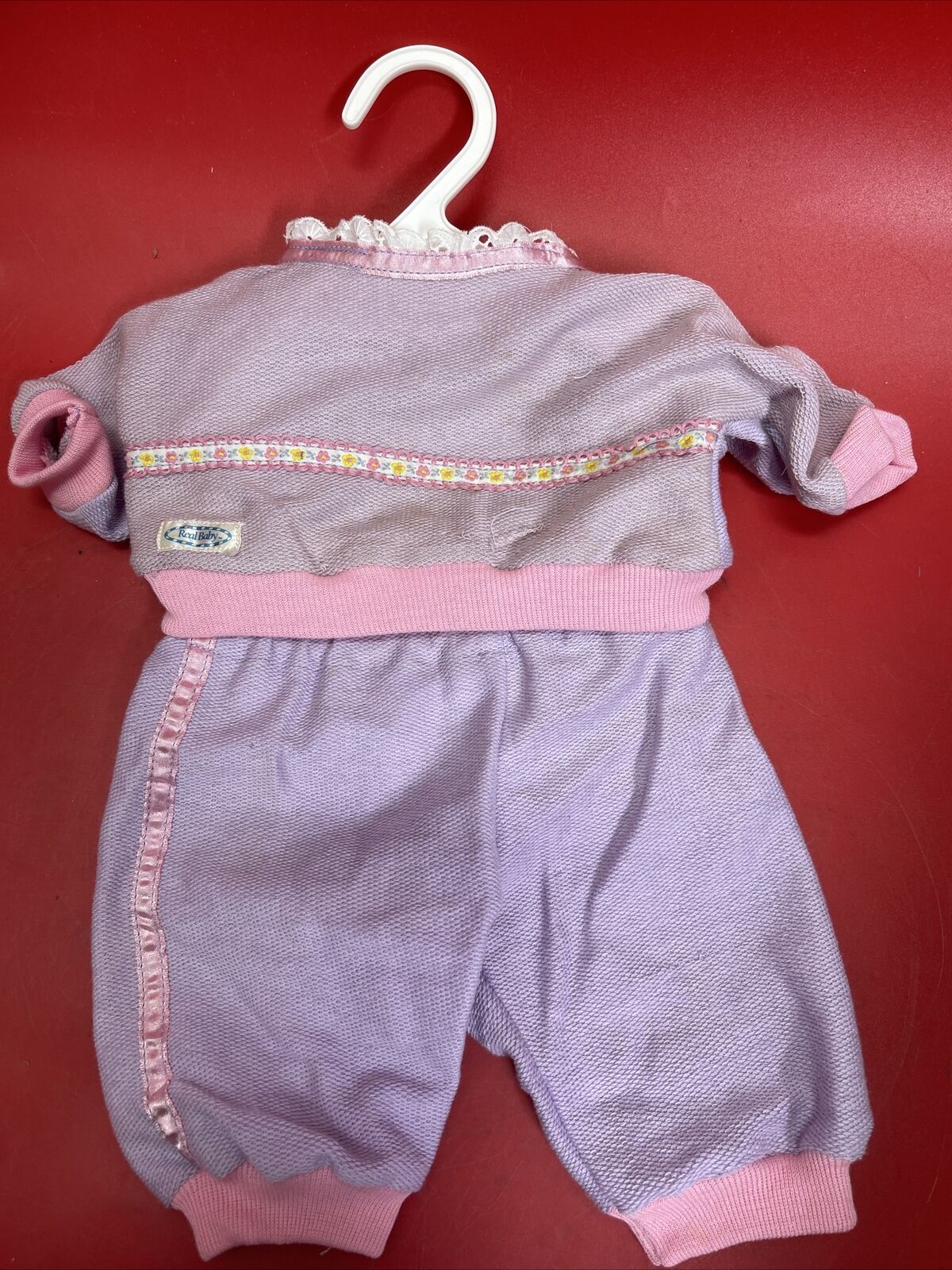 Vintage Hasbro Real Baby Dress-Up Time Jumpin' Jills Purple Sweats Socks Shoes 2