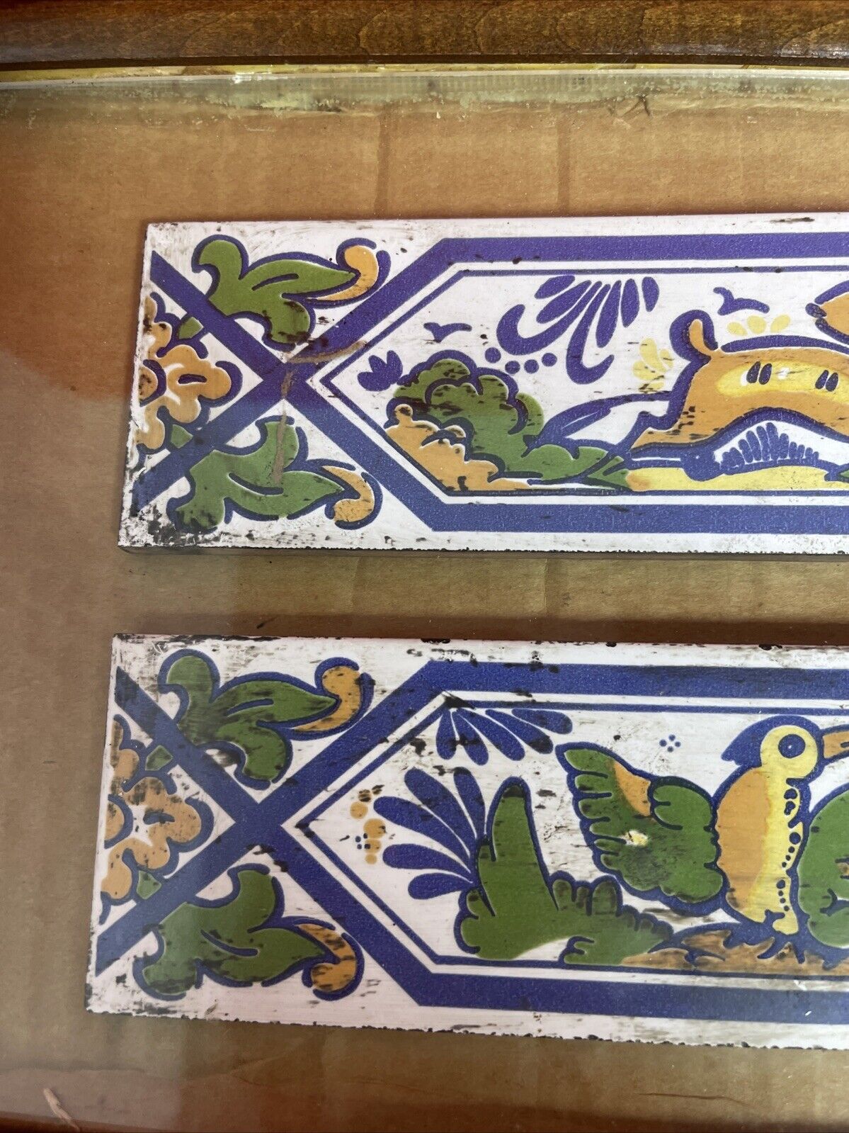 Antique Islamic Tile Zandleh Dynasty 1852 Circa