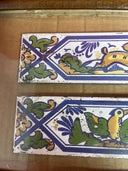 Antique Islamic Tile Zandleh Dynasty 1852 Circa