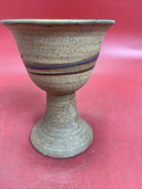 Hand Thrown Art Pottery Chalice 5.75 in.