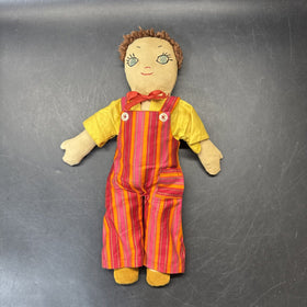 Vintage Handmade Cloth Doll 13”