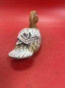 Handmade Carved Painted Wood Duck Figurine