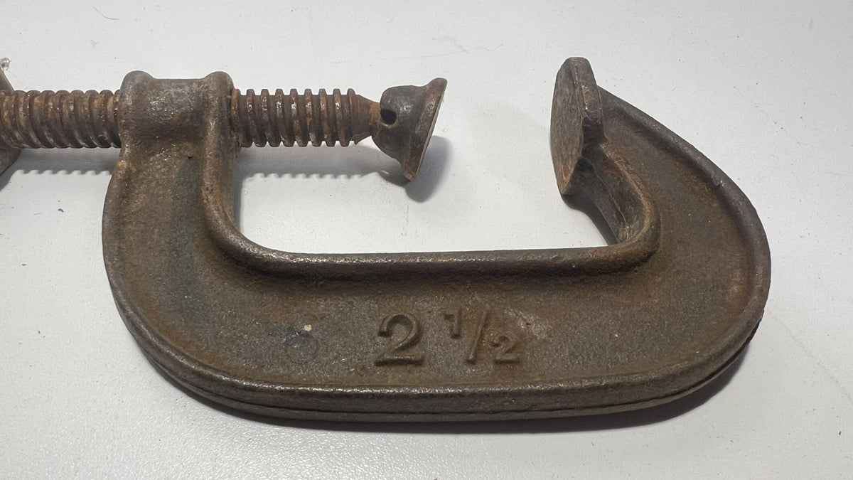 Vintage C-Clamps Lot - Cincinnati Tool Co & More - Heavy Duty Metal Clamps.Lot 3