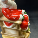 Vintage 1976 Josef Original Ceramic Christmas Sleepy Santa Musical Figurine