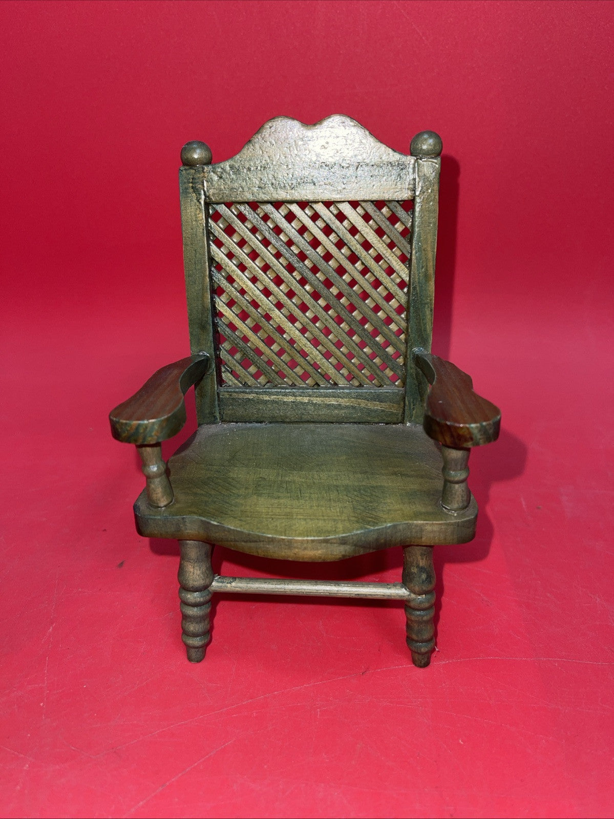 Vintage Wooden Chair for Doll Display