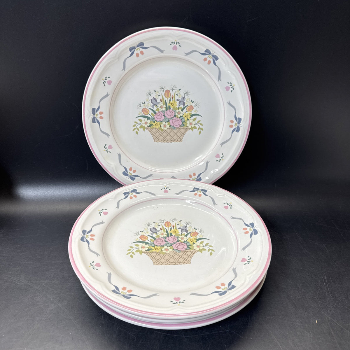 Sango Stoneware Chesapeake Plate 7.5”/ Set Of 5