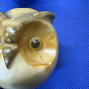 Genuine Alabaster Stone Owl Set Of 2