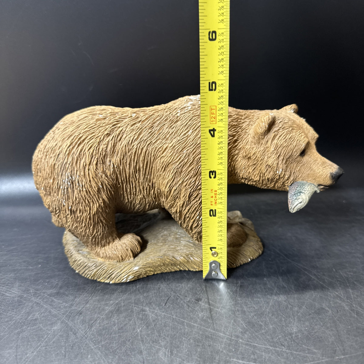 Sandicast Nature’s Habitat Grizzly Bear Figurine Wildlife Signed By Sandra Brue