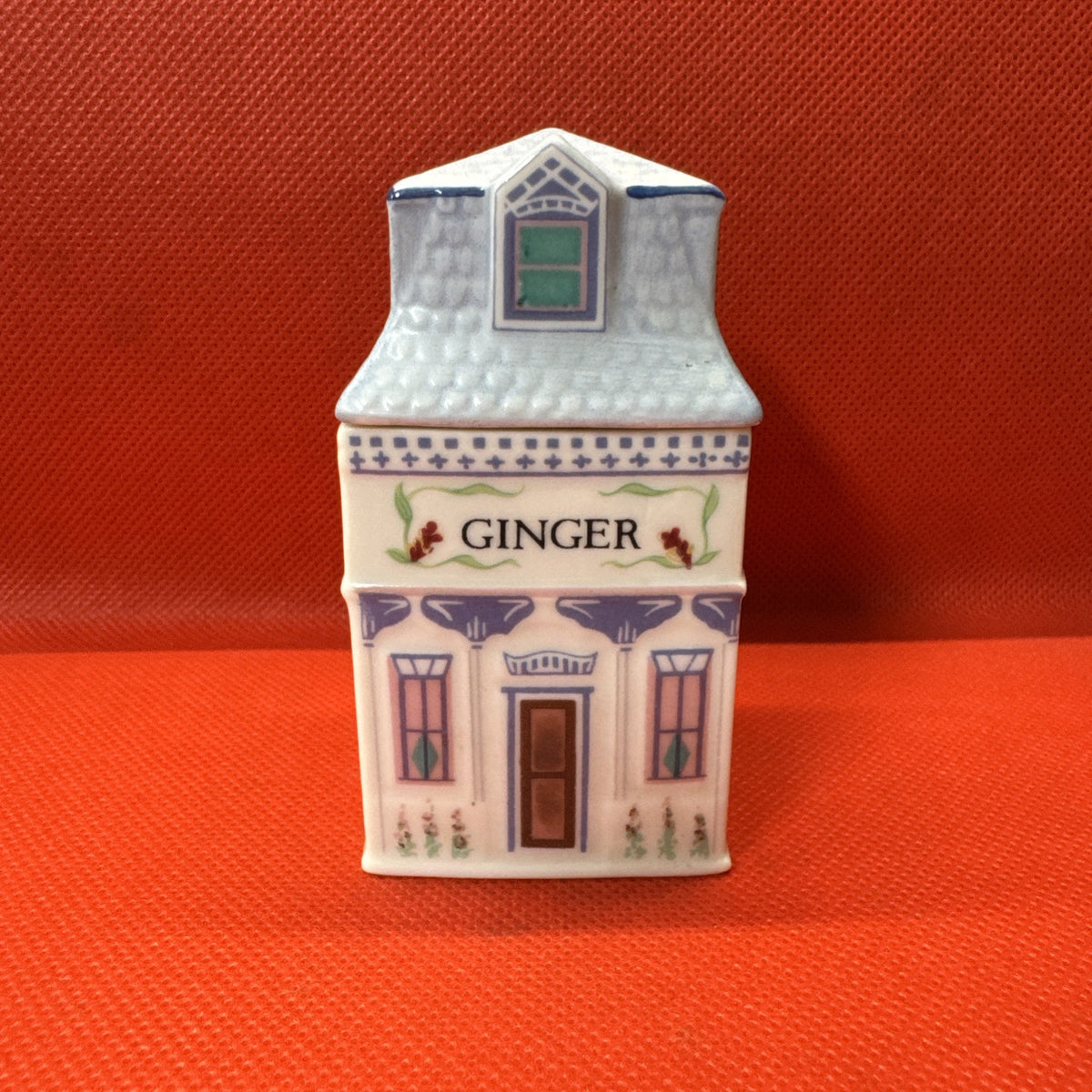 Vintage 1989 Lenox Spice Village GINGER Jar With Lid