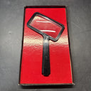 Vintage Bausch & Lomb Reading Glass Rectangular Reader Pearl Black w/ Box USA