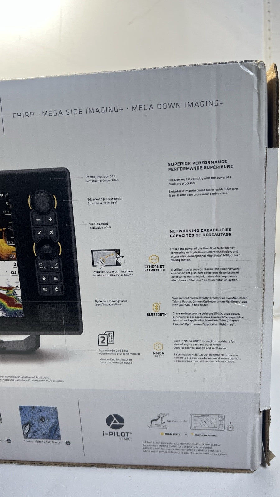 Humminbird Solix 10 411530-1 . Chirp. Mega SI+. Mega DI+. G3. With Transducer