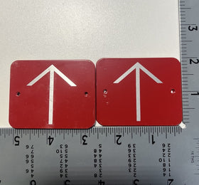 Pole Tag. Climb With Caution- DPM2A(Aluminum)2" H X 2.5" W  PK/45