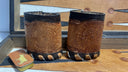 Vintage Leather Backgammon Set Folding Case - No Chips or Dice