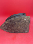 Vintage Special  10 Charcoal Laundry Press Iron With Wooden Handle