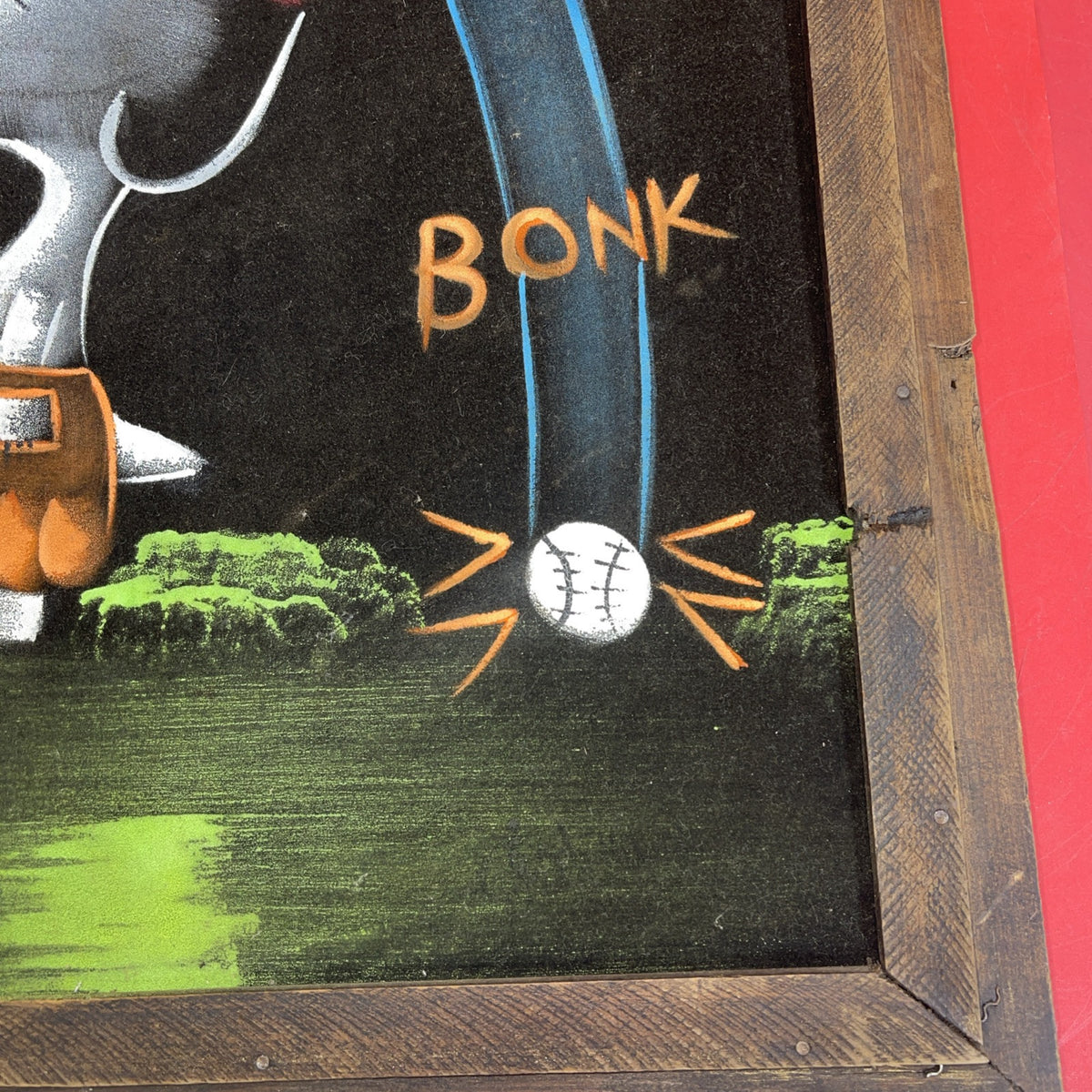 PEANUTS SNOOPY  Vintage Felt Painting 1980'S