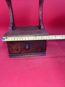 Vintage Handmade Wooden Jewelry Box Wall Display Cabinet