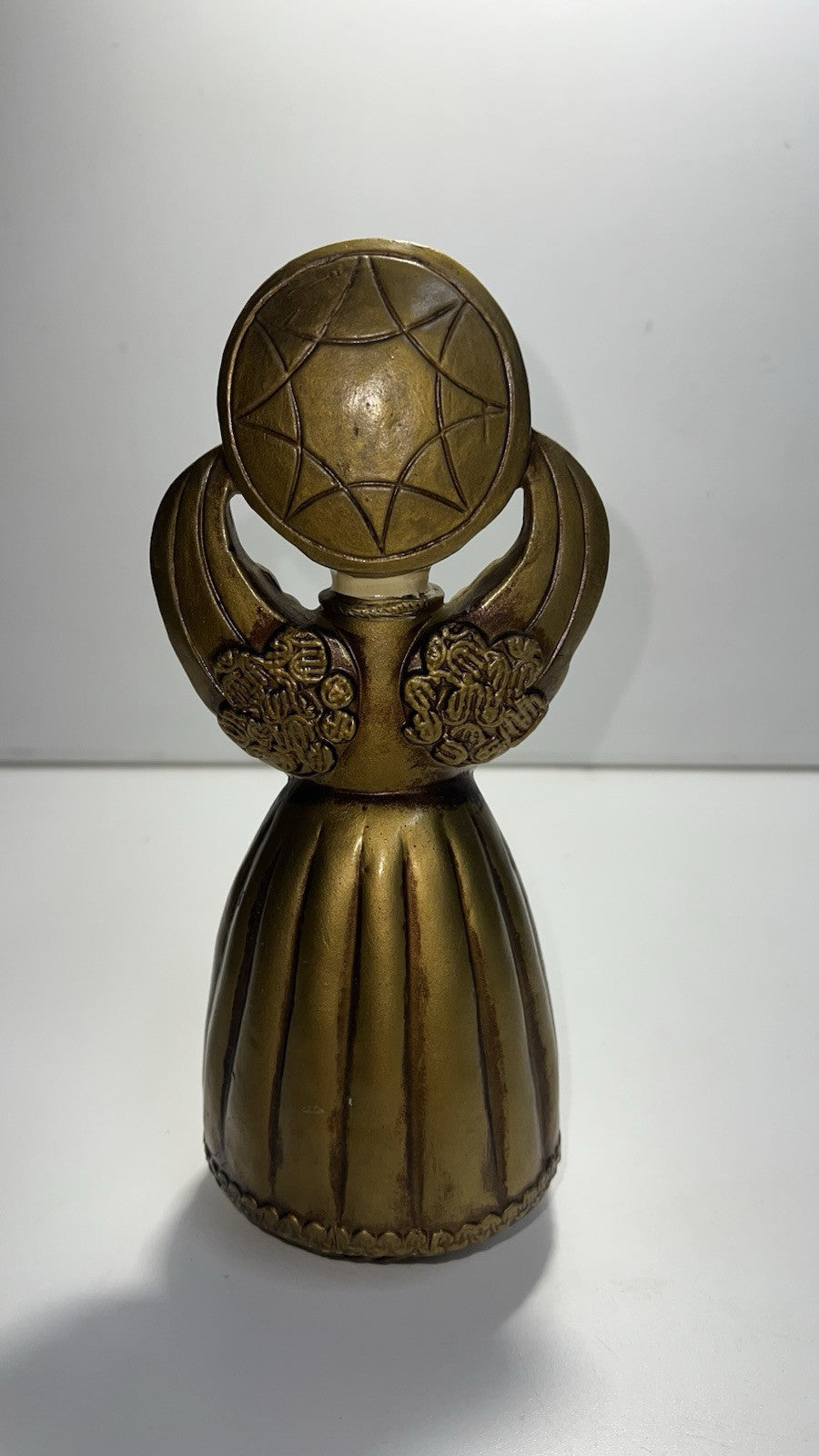Vintage 60s 70s Paper Mache Angel Music Box Christmas 9.5” Mid-Century. Japan