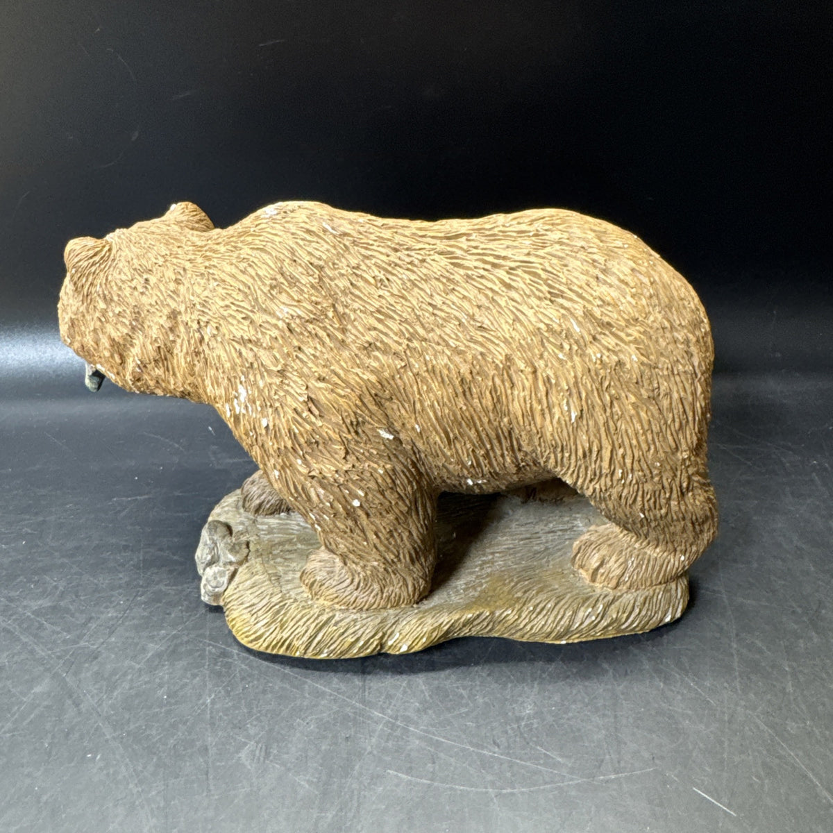 Sandicast Nature’s Habitat Grizzly Bear Figurine Wildlife Signed By Sandra Brue