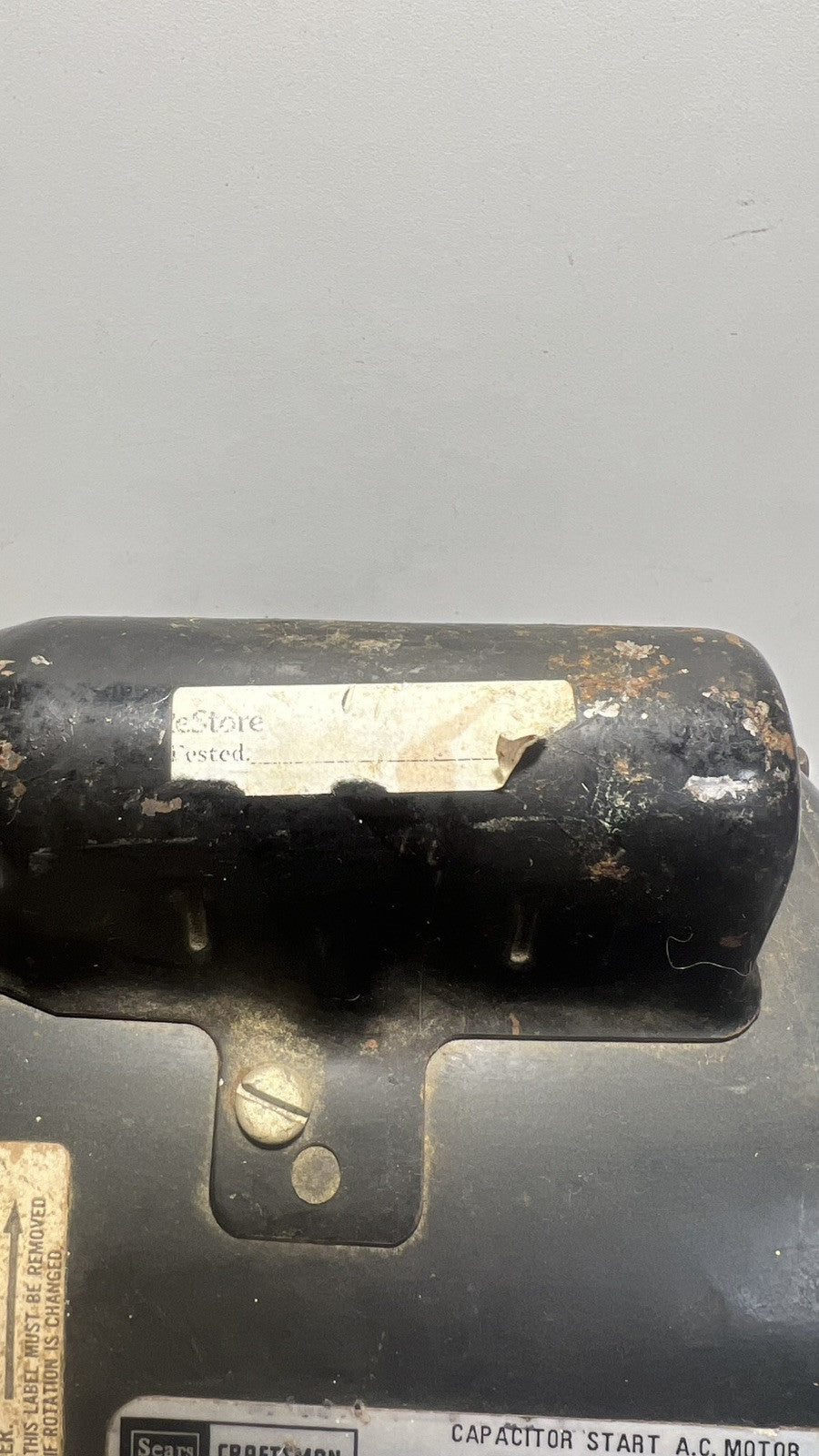 Vintage Sears Craftsman Capacitor Start A.C. Motor, Model 113.12540