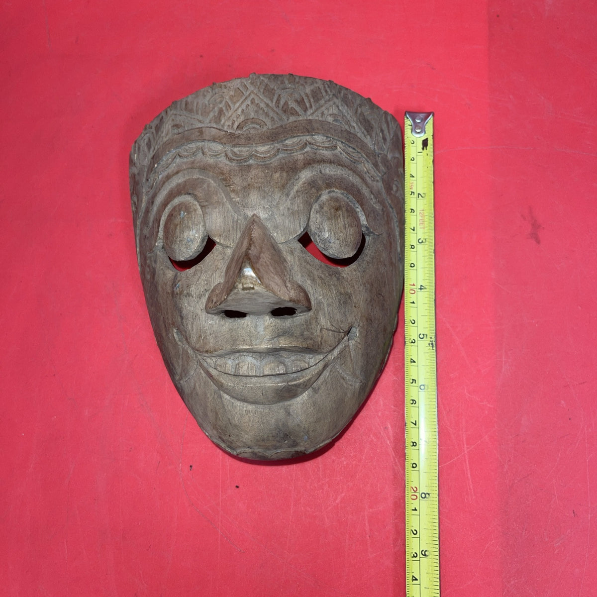 VINTAGE BALINESE/ INDONESIAN  WOOD JAVA TOPENG MASK