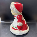 Vintage Christmas Ceramic Mold Winking Santa Clause & Waving Mrs Clause